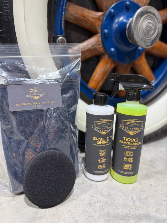 Classic Car White Wall & RWL Tire Cleaning Bundle