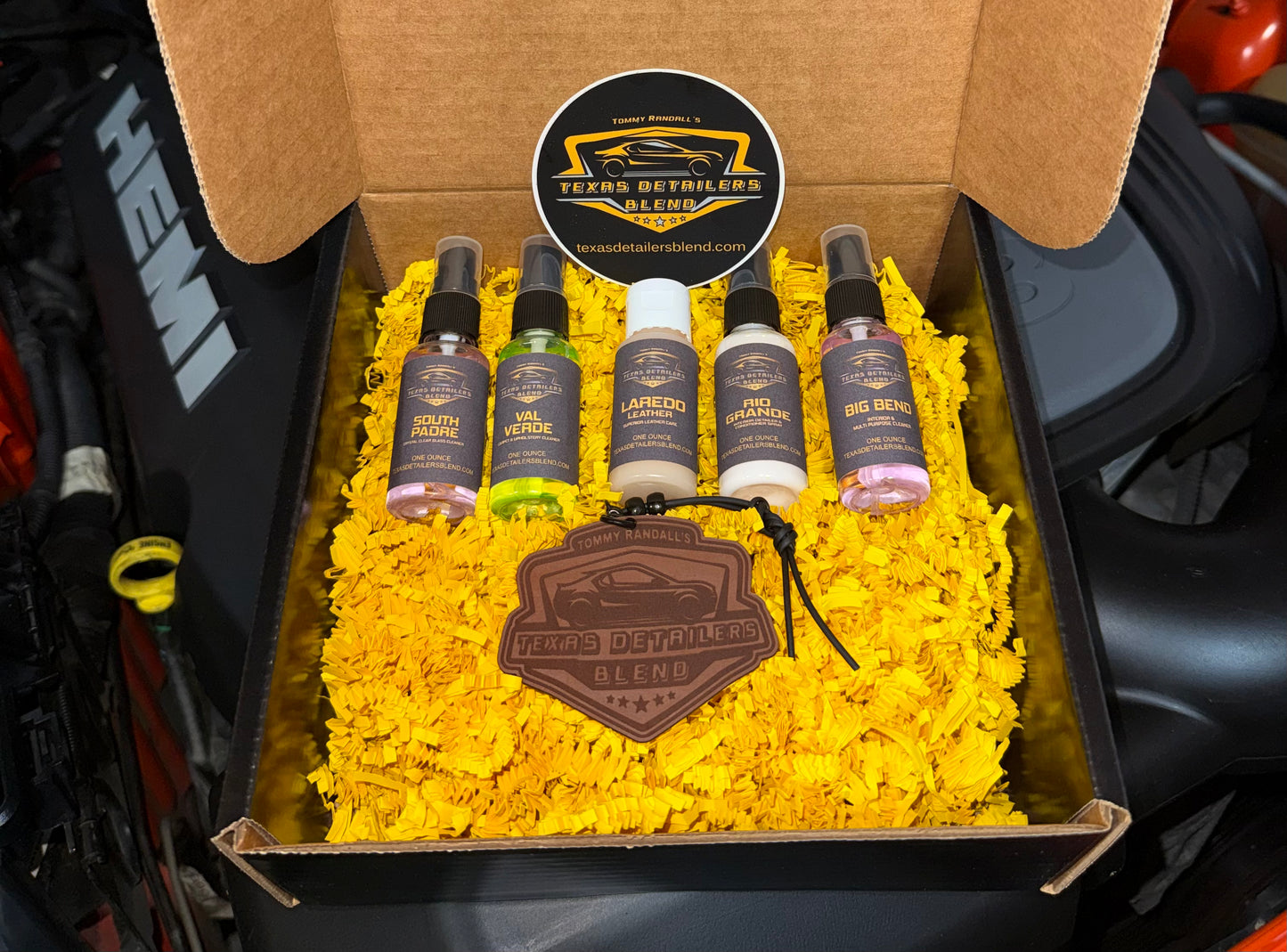 Leather Air Freshener Gift Box