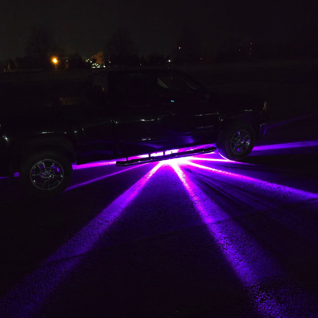 InfinityBEAM Dual Color Purple to White H11 Star Pattern Glass Watermelon Light