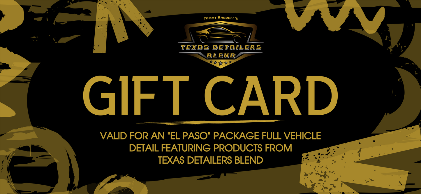 El Paso Package - Full Vehicle Detail Gift Card