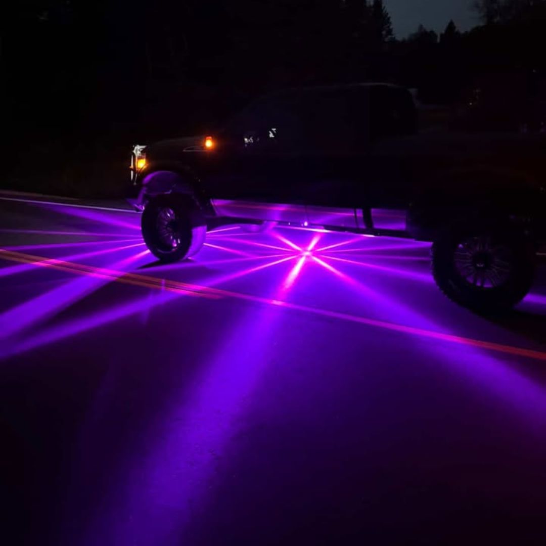InfinityBEAM Dual Color Purple to Amber H11 Star Pattern Glass Watermelon Light
